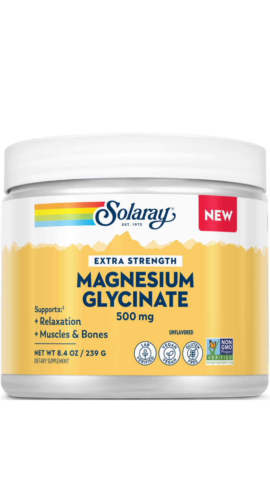 Extra-Strength Magnesium Glycinate Powder 500 mg
