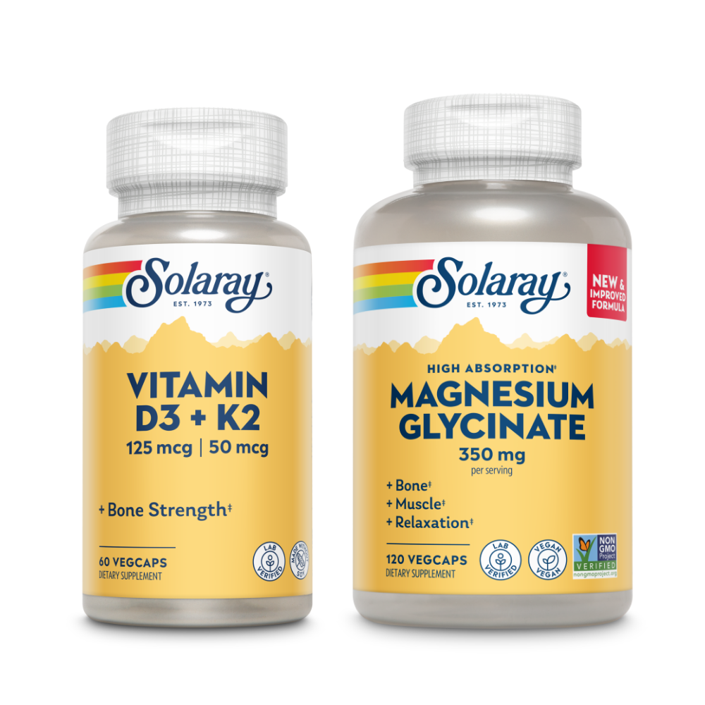 Magnesium Glycinate + Vitamin D: Stay Active Bundle