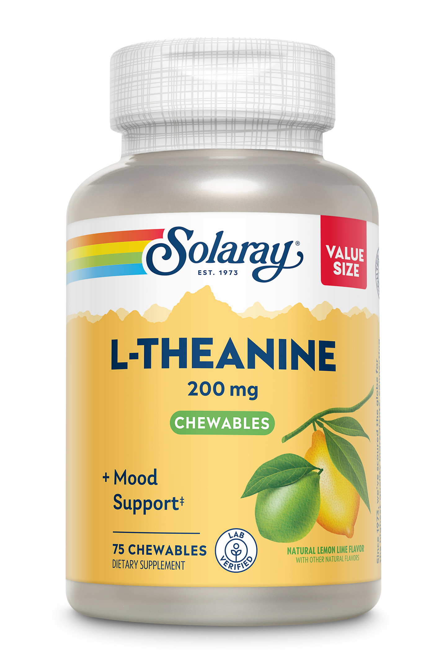 Sugar-Free L-Theanine Chewable, Lemon-Lime Flavor