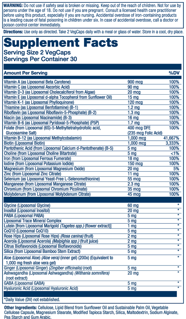 Liposomal Multivitamin Women's – Solaray
