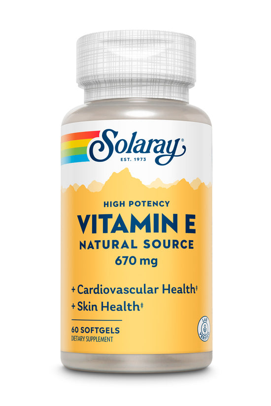 Vitamin E, DAlpha Tocopherol 670mg Solaray