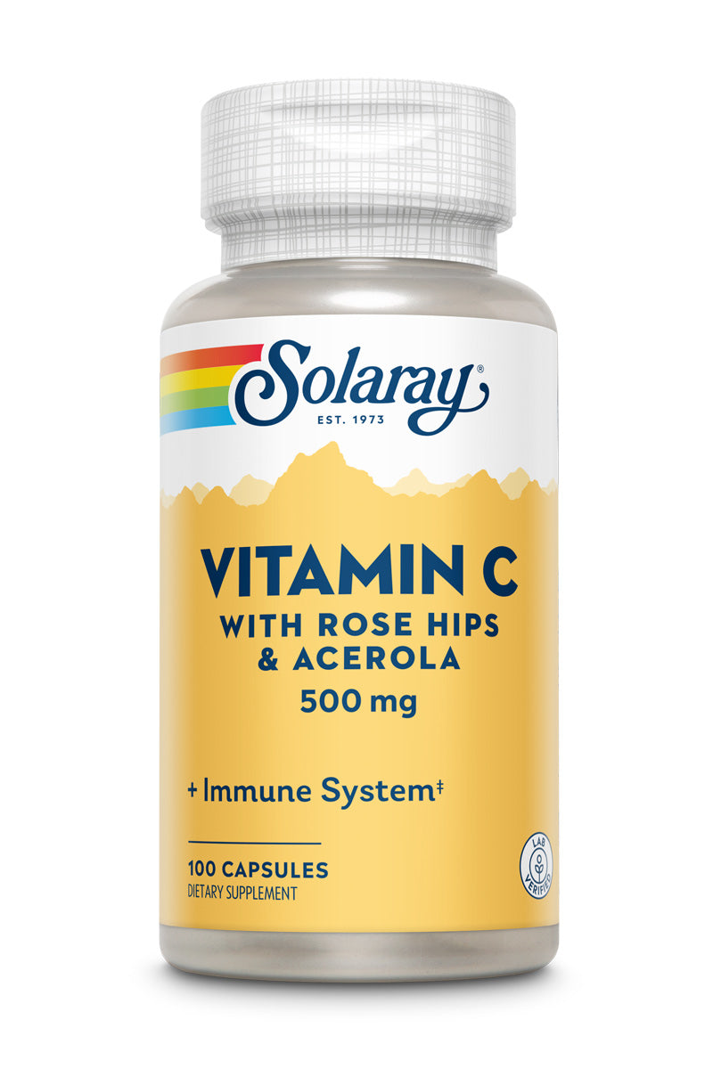 Vitamin C with Rose Hips & Acerola 500mg