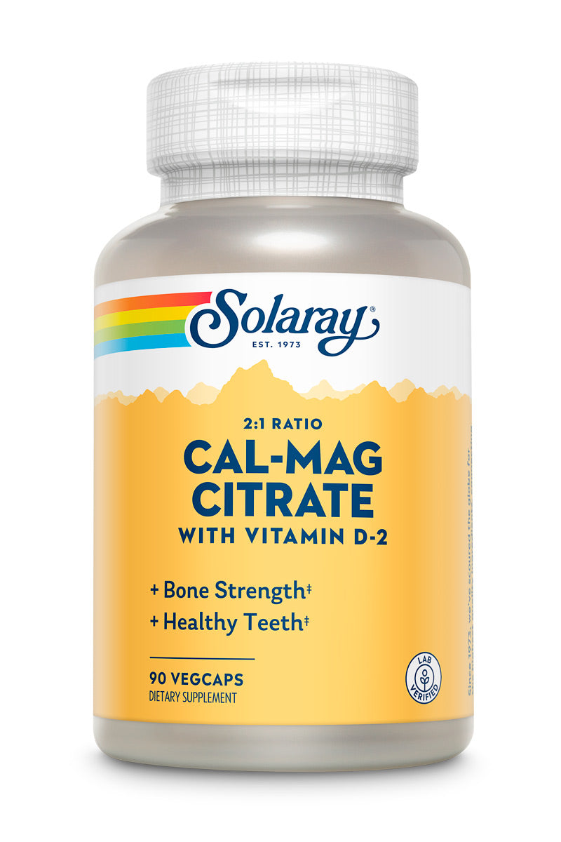 Calcium & Magnesium Citrate, With Vitamin D2, 21 Ratio Solaray