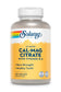 Solaray Cal-Mag Citrate w/D-2, 2:1 Ratio, 180 capsules, supports bone and teeth health.