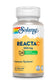 A bottle of Solaray Reacta-C & Bioflavonoids 500mg, 60 vegcaps, features patented 24-hour immune support and non-acidic vitamin C. The yellow and white label displays a rainbow logo at the top.
