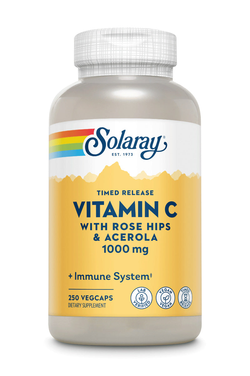 Vitamin C with Rose Hips & Acerola 1000mg | Timed-Release