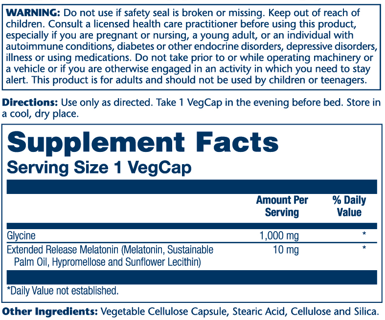 Extended Release Melatonin w/Glycine