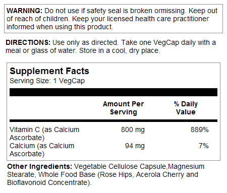 Vitamin C 800mg, Buffered