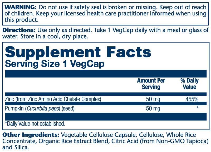 Zinc 50mg