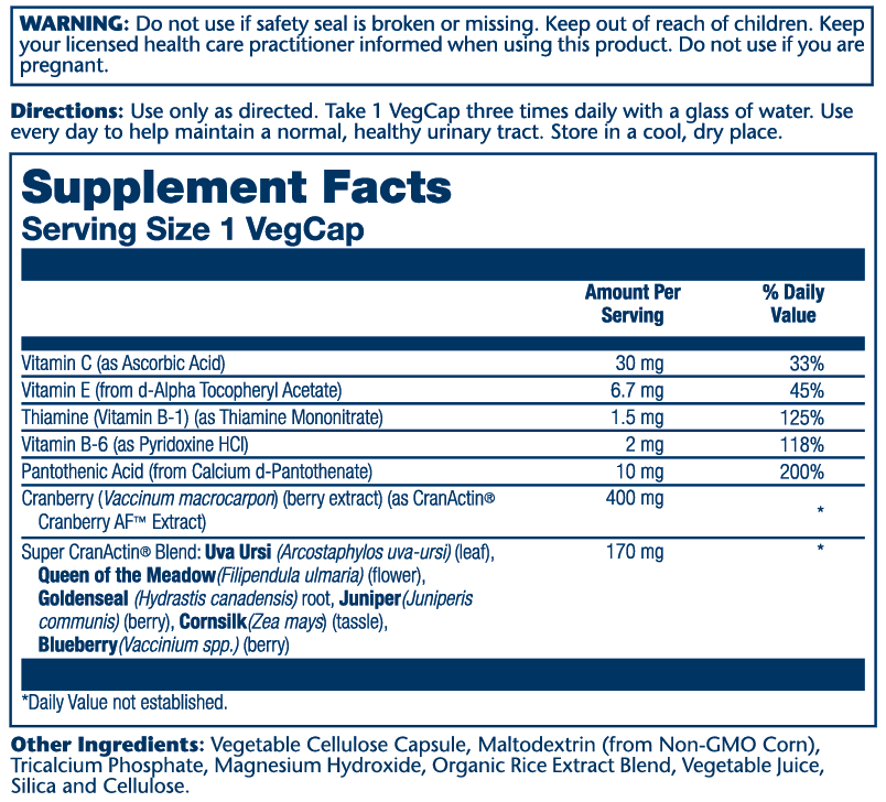 Super CranActin Cranberry Extract 400mg