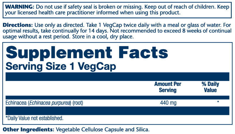 Echinacea Purpurea Root 440mg