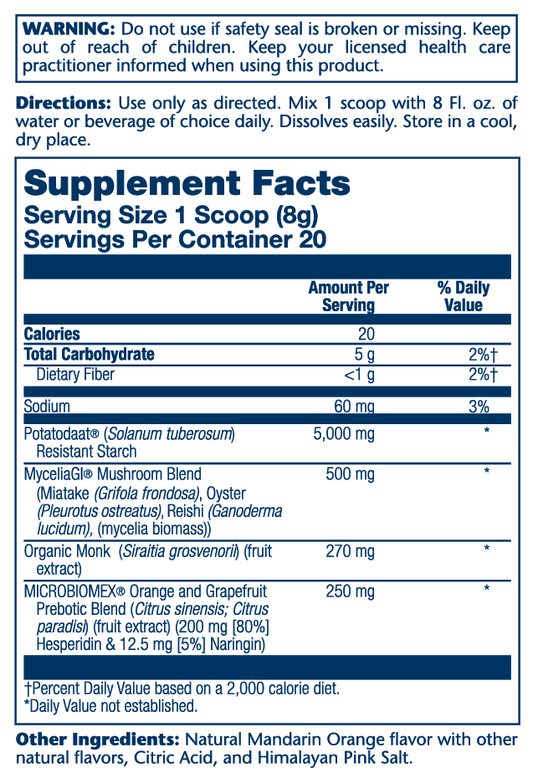 Mycrobiome Prebiotic